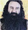  ??  ?? JAILED Ram Rahim Singh