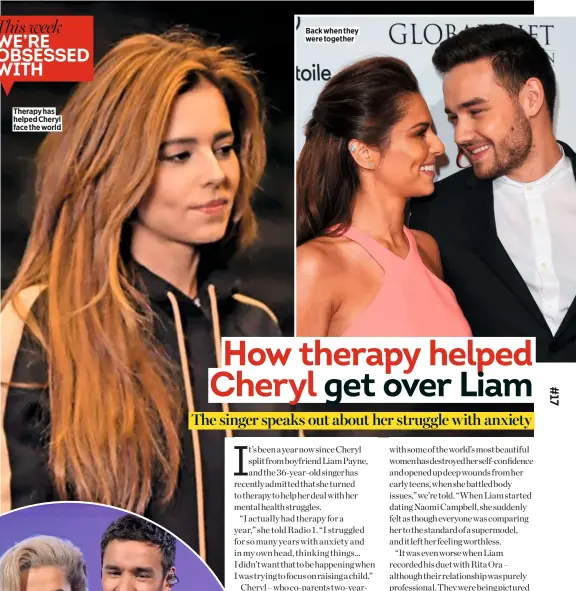  ??  ?? Therapy has helped Cheryl face the world Back when they were together