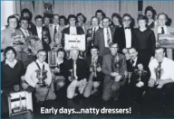  ??  ?? Early days…natty dressers!