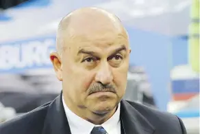  ?? THE ASSOCIATED PRESS ?? Russian manager Stanislav Cherchesov was on the defensive Sunday after a journalist asked whether his players had faced any extra drug testing due to their unexpected World Cup success so far.