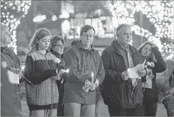  ?? TINA COMEAU ?? An image from 2017 of the Dec. 6 candleligh­t vigil in Yarmouth’s Frost Park, where another vigil will be held this year on the same date.