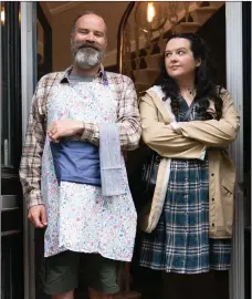  ?? ?? Greg Hemphill and Ashley Storrie in Dinsosaur; officers Stevie and Grace (Martin McCann and Sian Brooke) in Blue Lights