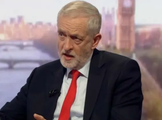  ?? (BBC) ?? The Labour leader on the Marr show yesterday, where he said he’d prioritise peace talks