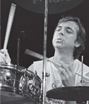  ?? MARK MILLER ?? Despite moving to three different cities during his career, drummer Claude Ranger didn’t take long to win over fans.