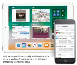  ??  ?? iOS 11 has matured into a generally reliable release, with plenty of good new features, but there are behavioral changes you need to know about.