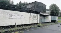  ??  ?? ●● Former Bacup Hub building on Burnley Road, now boarded up