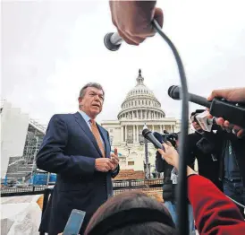  ?? [AP PHOTO] ?? Sen. Roy Blunt, who is chairman of a subcommitt­ee overseeing much of the funding, believes the spending bill “provides the funding necessary to tackle this crisis from every angle.” Some advocates disagree, saying more needs to be done.