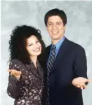  ?? | CBS ?? Fran ( Fran Drescher) ran into her former classmate Ray Barone ( Ray Romano) on a 1998 episode of “The Nanny.”