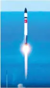  ?? Courtesy of Ministry of Science and ICT ?? NEONSAT-1, Korea’s first nanosatell­ite, is launched into space aboard U.S. aerospace company Rocket Lab’s space rocket Electron from a spaceport in Mahia, New Zealand, Wednesday.