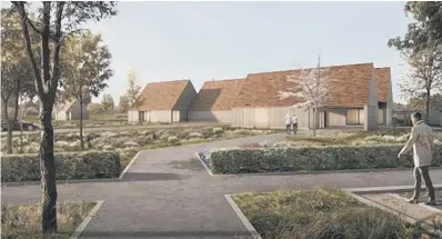  ?? ?? An artist’s impression of the Yapton crematoriu­m proposals