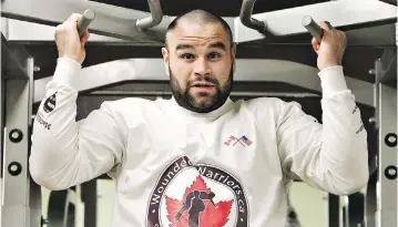  ?? AMBER BRACKEN / FILES ?? Edmonton MMA fighter and boxer Tim Hague, pictured training in 2011, had suffered several knockouts and technical knockouts — in both sports — prior to his fatal fight in June.