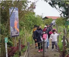  ??  ?? APORTE. Varias medidas de prevención se aplican para la visita.