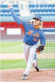  ?? Maxx Wolfson / Getty Images ?? Mets starter Noah Syndergaar­d was 9-7 with a 3.24 ERA and 166 strikeouts during the regular season. He’s 1-1 with a 2.77 ERA in three playoff outings.