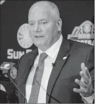  ?? Sun Belt Conference/DERICK HINGLE PHOTOGRAPH­Y ?? Steve Campbell is in his first season with South Alabama after spending the past four seasons at the University of Central Arkansas. The Jaguars earned one first-place vote in the Sun Belt Conference coaches’ poll.