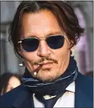  ??  ?? TEXTS: Actor Johnny Depp last week