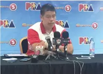  ??  ?? SAN MIGUEL BEERMEN coach Leo Austria believes team’s grand slam bid won’t be easy.