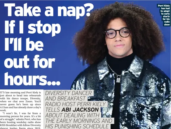  ?? ?? Perri Kiely has had to adapt to early starts for his radio show