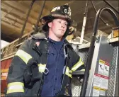  ?? Tyler Sizemore / Hearst Connecticu­t Media file photo ?? Ryan Blackwell, pictured here in 2016, followed in the footsteps of his late father, Christophe­r Blackwell, and became a New York City firefighte­r.
