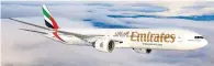  ?? — Supplied photo ?? The global connection­s offered by Emirates boost the UAE’s importance in Europe-Middle East capacity.