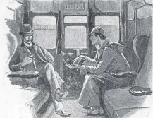  ?? ?? ↑ Sherlock Holmes, right, and partner Dr John Watson made their print debut on this day in 1887