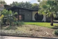  ?? STEVEN LEMONGELLO /STAFF ?? An approved permit is all that’s left before Erling Falk demolishes his “mid-century modern” home on Park Avenue in Winter Park.