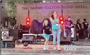  ?? Fort Morgan Times file photo ?? Break the Silence Founder Kelly Paris speaks at the 5th annual Break the Silence suicide awareness festival on Saturday, September 4, 2021 in Fort Morgan.