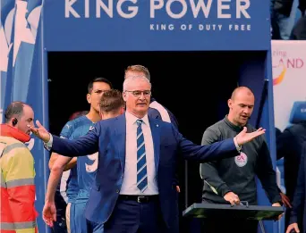  ?? EPA ?? Claudio Ranieri, 64 anni, allenatore del Leicester primo in classifica in Premier League