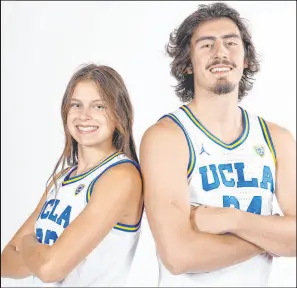  ?? Jan Kim Lim The Associated Press ?? Jaime Jaquez Jr. will lead UCLA’S men’s basketball team against Arizona on Saturday, while Gabriela and the women’s team beat No. 6 Stanford on Friday at the Pac-12 tournament at Michelob Ultra Arena.