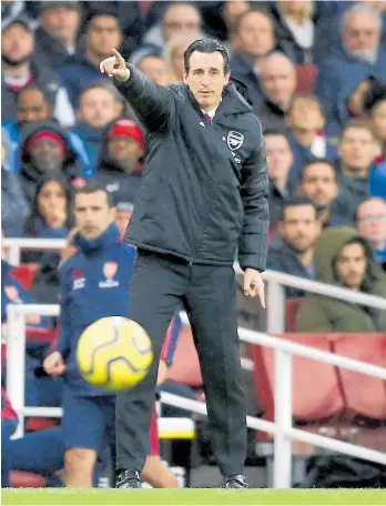  ?? Photo / AP ?? The bookmakers love to call it “the sack race” and it is one of the more unsavoury aspects of their business that they delight in compiling odds on which manager is facing dismissal.
Under Unai Emery, Arsenal have failed to win any of their last six matches, their worst run in more than 20 years.