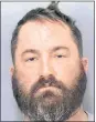  ?? COURTESY OF GILROY POLICE DEPARTMENT ?? Chad Browning, 42, of Fresno, was arrested after a confrontat­ion with Gilroy police on a baseball field at Gilroy High School.