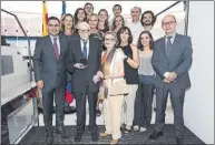  ?? FOTO: MD ?? Jaume Amat, con Bartomeu, Cardoner y su familia