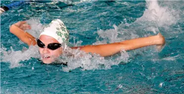  ??  ?? Catherine Williamson during the individual medley race.