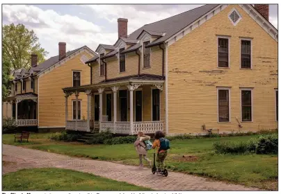  ?? (Photo for The Washington Post/Hilary Swift) ?? The Climate Museum is temporaril­y using this Governors Island building to host exhibition­s.