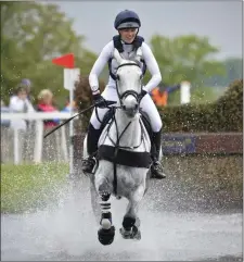  ??  ?? Mark Heffernan’s action shot of an equestrian galloping through water won second place.