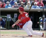  ?? JOHN RAOUX — THE ASSOCIATED PRESS FILE ?? The Philadelph­ia Phillies locked up top prospect Scott Kingery on a six-year deal Sunday.