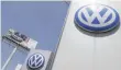  ?? — Reuters ?? The logo of Volkswagen is seen at the automobile manufactur­ing plant in Puebla near Mexico City.