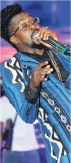  ??  ?? Beenie Man performing at the recent Magnum live concert.