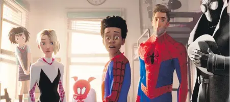  ??  ?? Spider-Man: Into the Spider-Verse is unlike any other superhero or animated film that has come before.