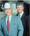  ??  ?? Larry Hagman (left) and Patrick Duffy were stars of the prime-time soap opera “Dallas” that ran from 1978 to 1991.