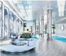  ?? THE ESTATES AT ACQUALINA/COURTESY ?? Architect’s drawing of South Tower Lobby.