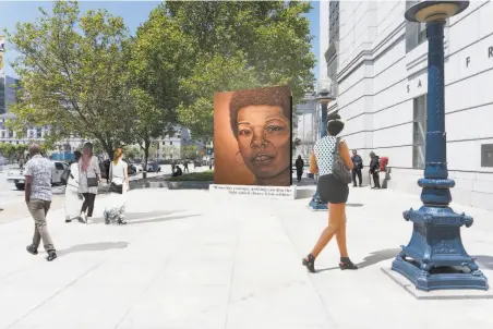  ?? Lava Thomas ?? Berkeley artist Lava Thomas’ proposed S.F. monument to Maya Angelou was nixed for not being sufficient­ly traditiona­l.