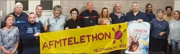  ?? (Photo A. P. B.) ?? De nombreux bénévoles berlugans se sont réunis mercredi pour mettre au point les deux journées du Téléthon.