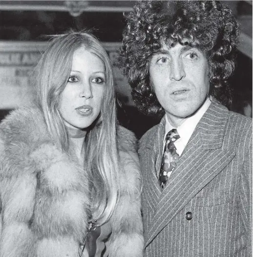  ?? GETTY ?? Terry Doran with Patti Boyd, then George Harrison’s wife, in 1969. He worked as a personal assistant to Harrison and John Lennon at different times.