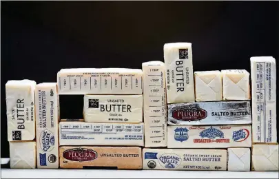  ?? PHOTO BY STACY ZARIN GOLDBERG FOR THE WASHINGTON POST ?? Salted butter is regaining popularity.