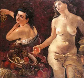  ??  ?? André Derain, Deux Femmes nues et nature morte, 1935