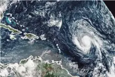  ?? JOSE ROMERO, AFP/GETTY IMAGES ?? This NOAA image shows Hurricane Irma as it heads Saturday toward the Leeward Islands, including Antigua and Anguilla.