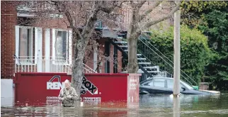  ?? PETER McCABE ?? Private insurance for overland flooding, from rivers or lakes, is only about a year old in Canada and is relatively rare. Only a handful of insurance companies began offering it in Quebec as of last March.