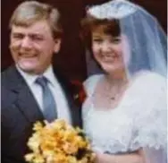  ??  ?? No will: Mick Ivory and his bride Pat