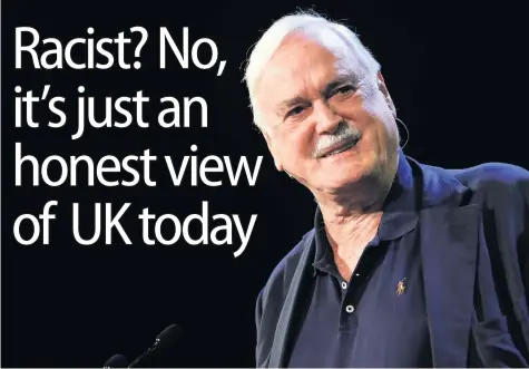  ?? Picture: Conor McCabe/PA ?? John Cleese’s comments sparked an outcry.