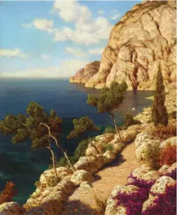  ??  ?? Ivan Fedorovich Choultse (1877-1932), Capri. Oil on canvas, 18 x 15 in., signed. Courtesy Rehs Galleries, Inc.